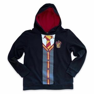 Kids L 10-12 Harry Potter Hogwarts Hooded Sweater Pullover Large Black